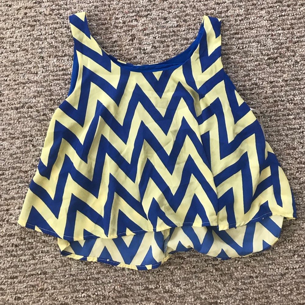 Chevron crop top